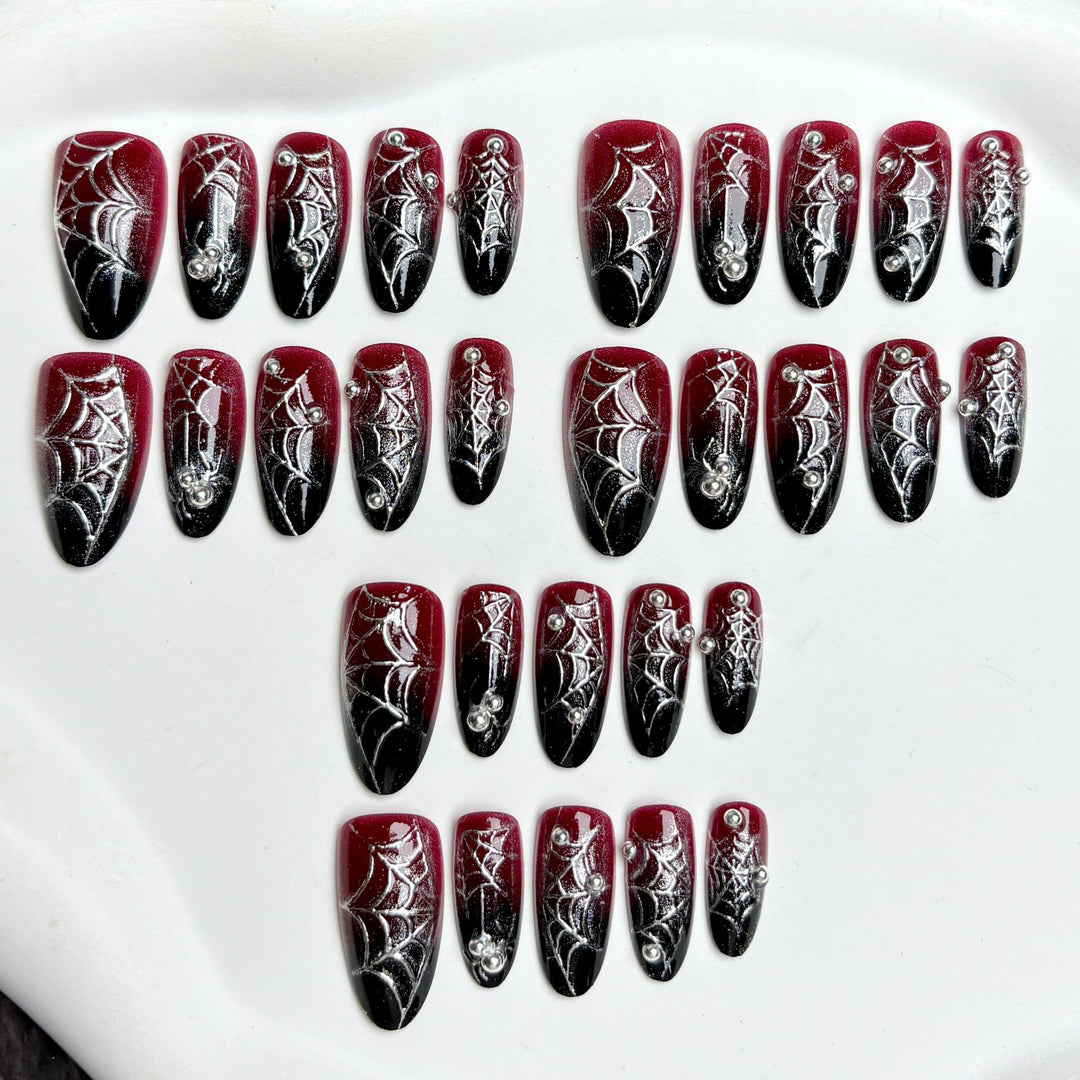 Halloween-Themed Press-On Nail Art