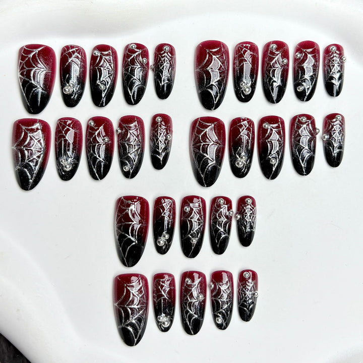 Halloween-Themed Press-On Nail Art