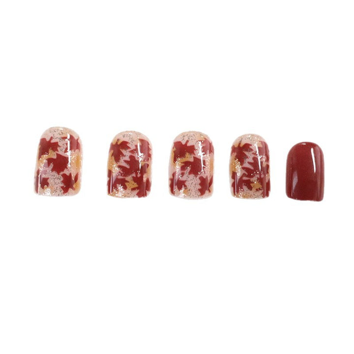 Autumn Leaf Nail Art Enhancements Stornfield