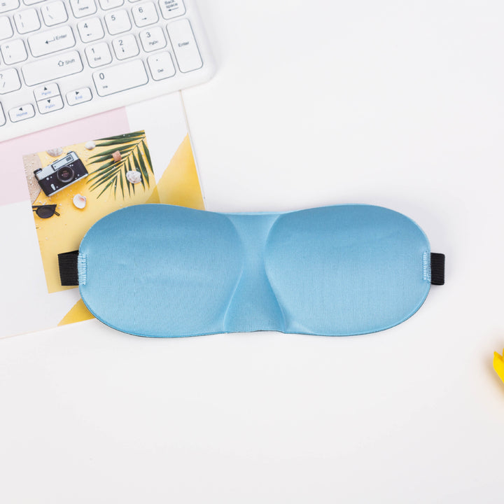 Unisex nan light-blocking travel mask with thermoformable nylon cover and wide comfort band Stornfield