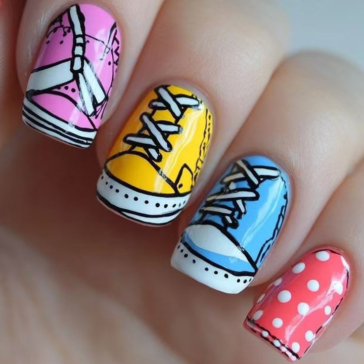 Creative Sneaker Nail Design Stornfield