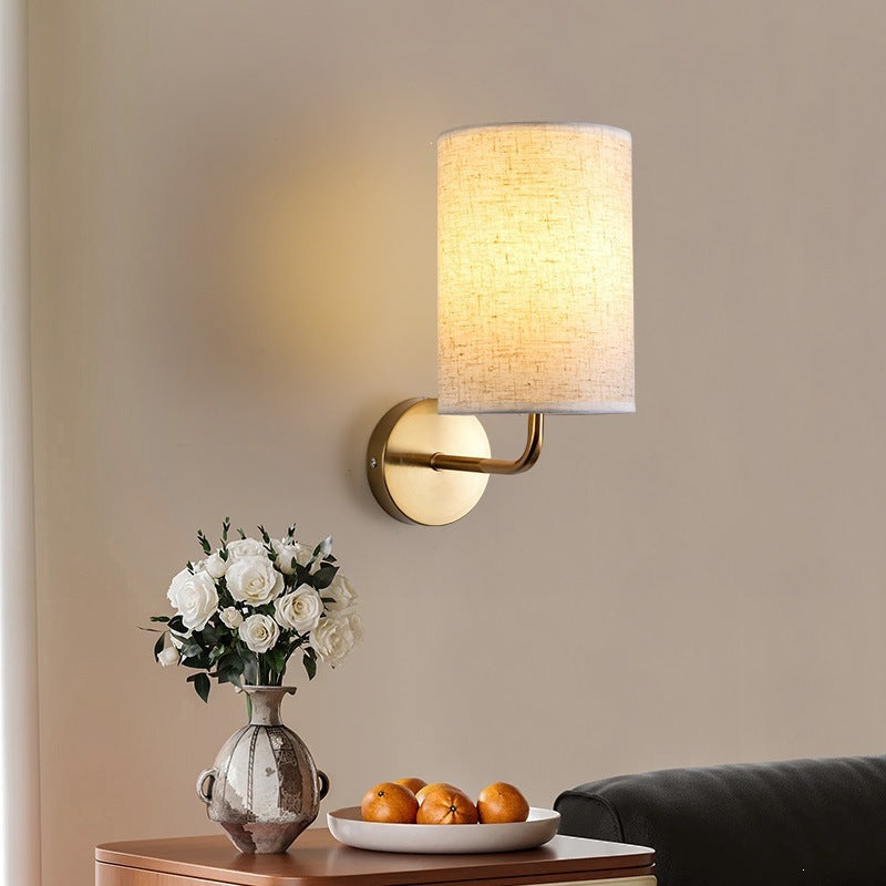 Modern Linen Wall Sconce