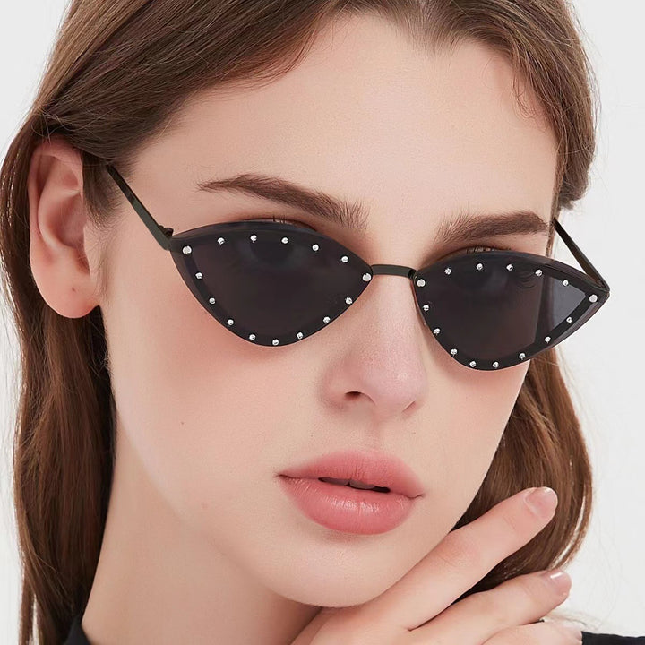 Women's Cat-Eye Sunglasses with Sparkling Crystal Accents Stornfield