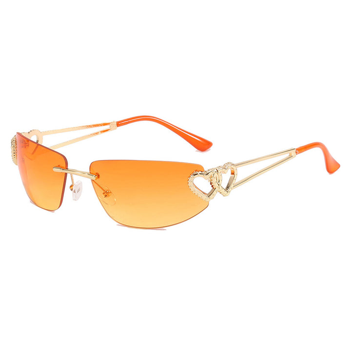 Women's Cat-Eye Sunglasses with Unique Heart Design and Protective UV Filter Stornfield