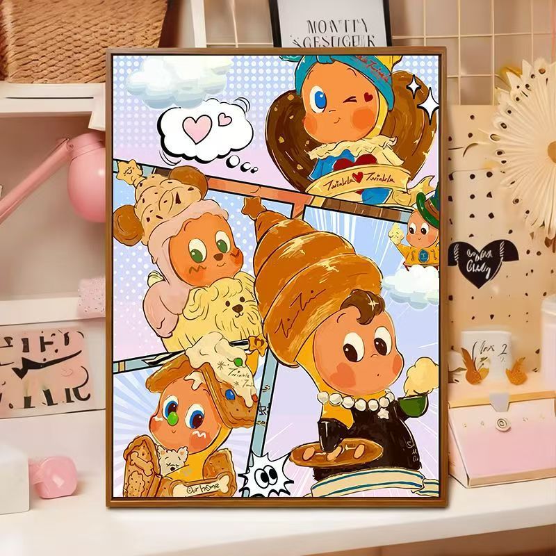 Playful Cartoon Illustration Wall Art Stornfield