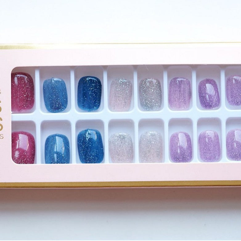 Glittery Press-On Nail Collection Stornfield