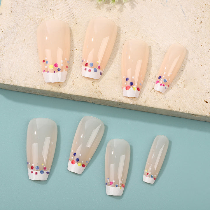 Creative artificial nails with colorful accents Stornfield