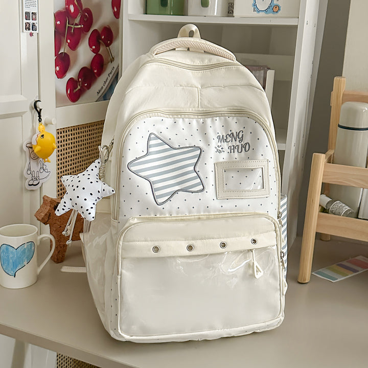 Playful Star-Embellished School Backpack Stornfield