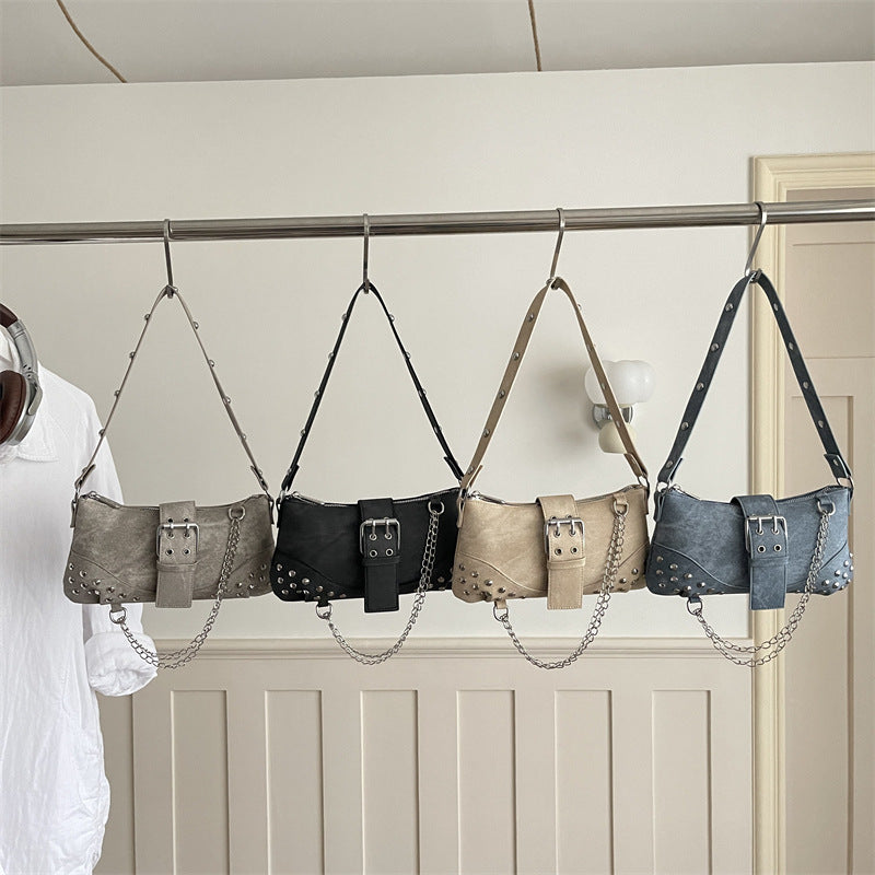 Studded Minimalist Crossbody Handbag