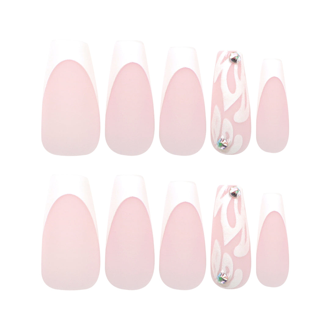 Artfully designed acrylic nails with elegant gradient Stornfield