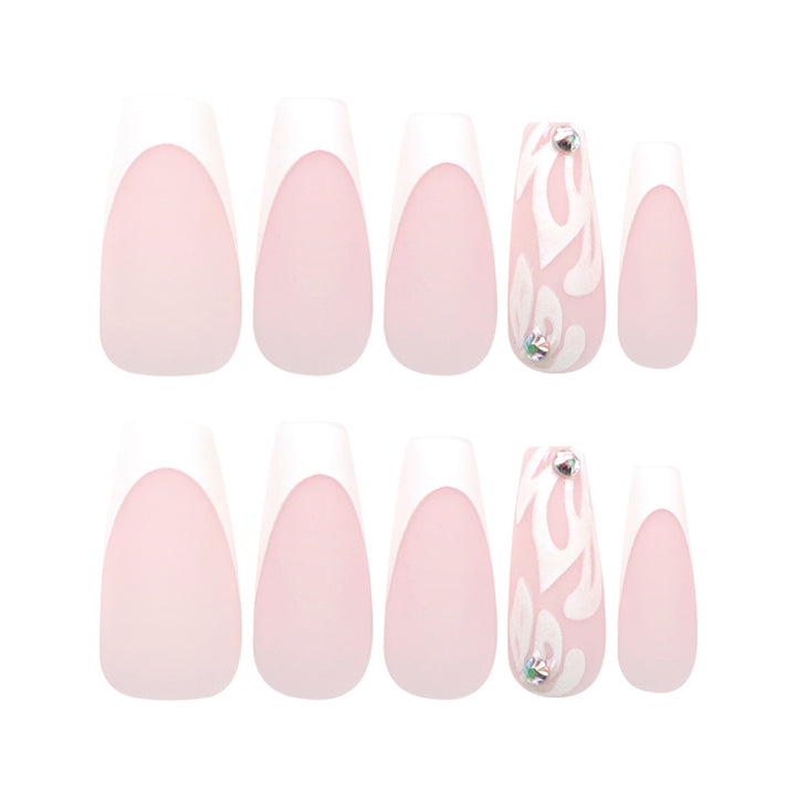 Artfully designed acrylic nails with elegant gradient Stornfield