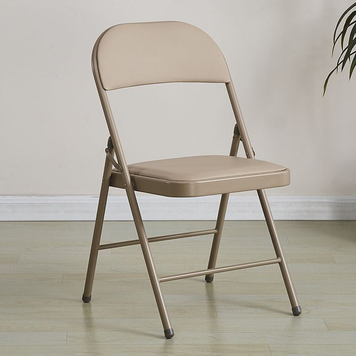 Folding chair with ergonomic design and PU upholstery Stornfield
