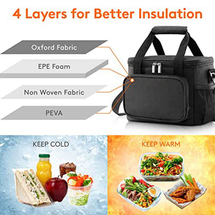 Insulated cooler bag with practical front pocket Stornfield