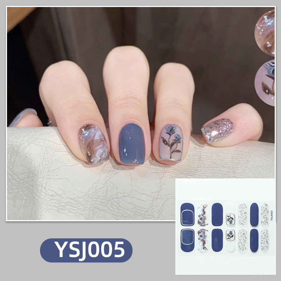Artistic nail decoration with glitter details Stornfield