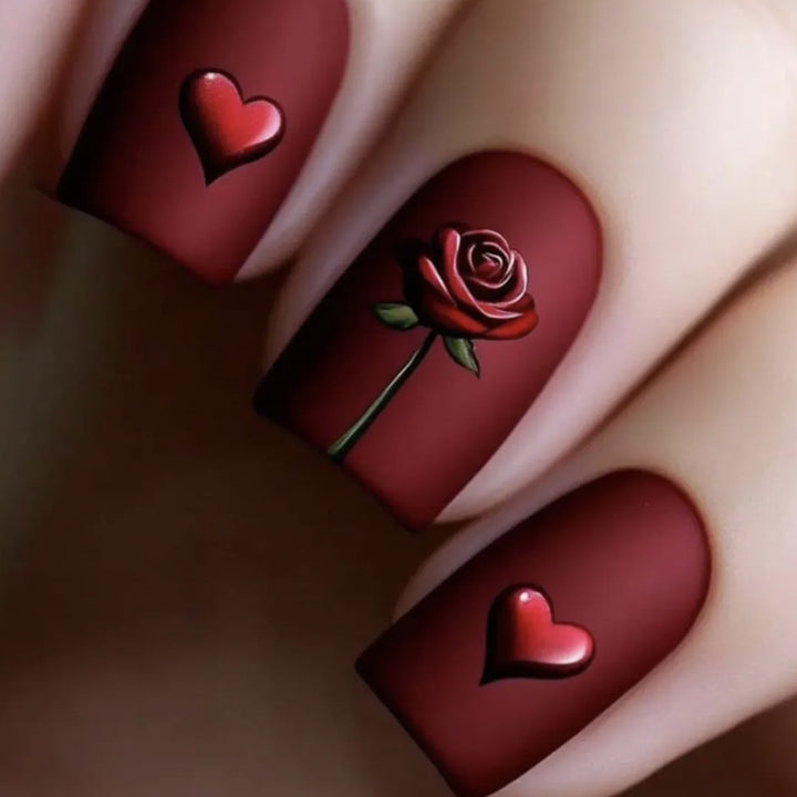 Romantic 3D Floral Nail Art Extensions Stornfield