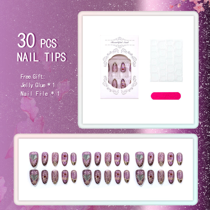 Decorative Artisanal Press-On Nail Set