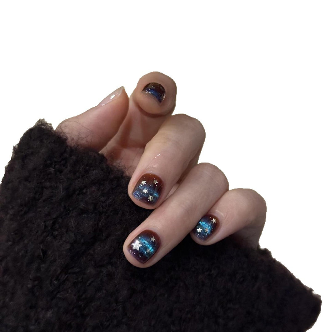 Glamorous Art Nails with Sparkling Star Design Stornfield