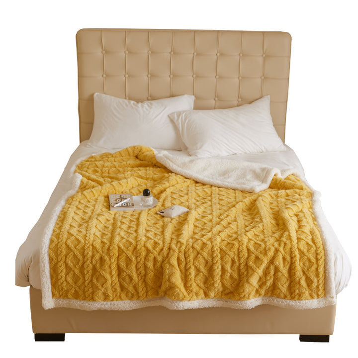 Ladies cozy reversible blanket with luxurious Sherpa lining Stornfield