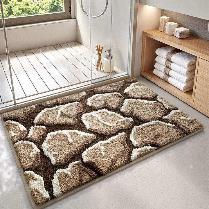 Plush Textured Bath Mat Stornfield