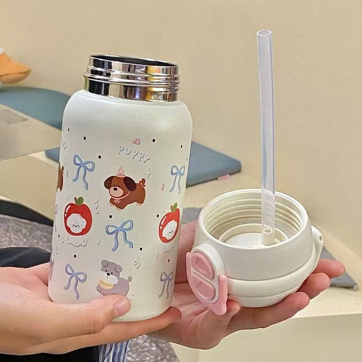 Women's insulated drinking bottle with secure closure and cute animal design Stornfield