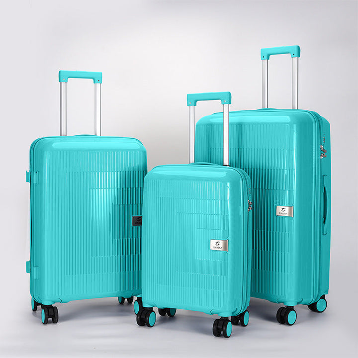 multi-size hardshell spinner luggage set with telescopic handles and double-spinner wheels Stornfield