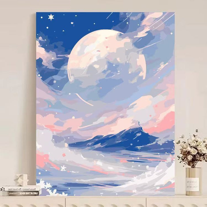 Abstract Mountain Landscape Canvas Art Stornfield