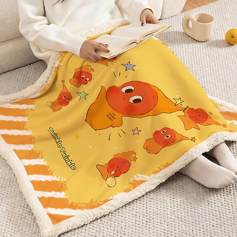 Soft Flannel Cartoon Fleece Blanket