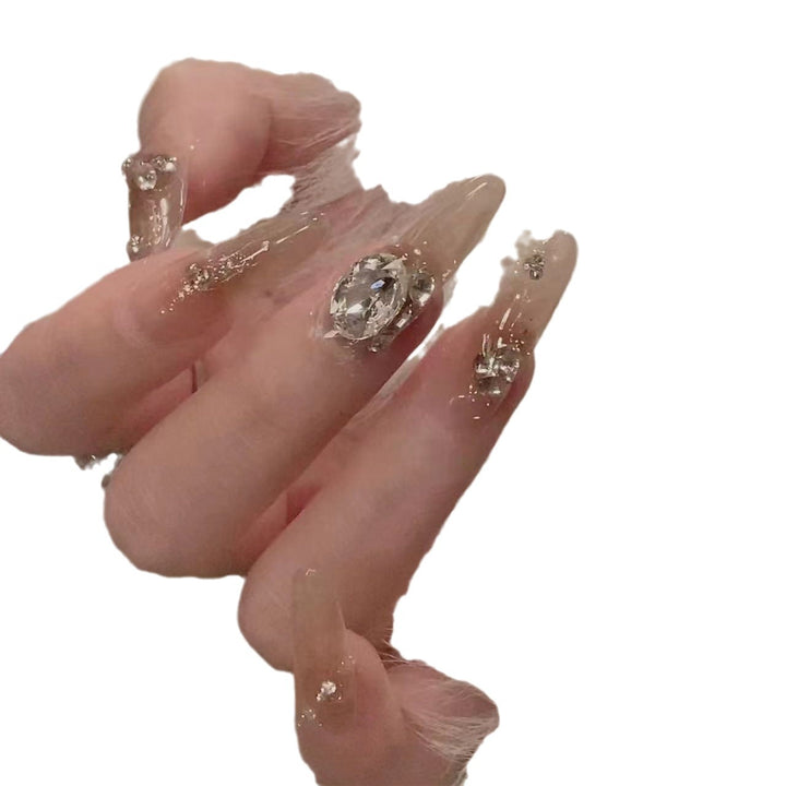 Artistic Gemstone Nail Design Stornfield