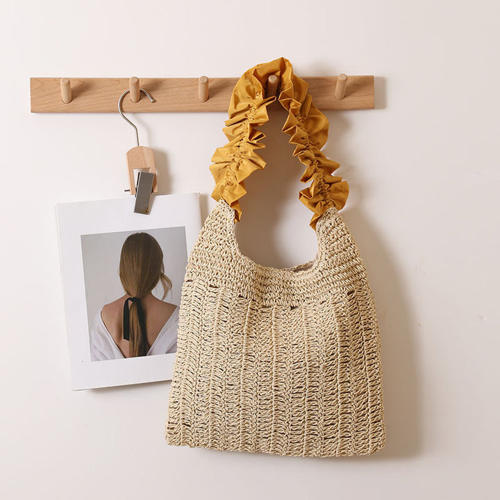 Elegant Handbag with Ruffled Handle Stornfield