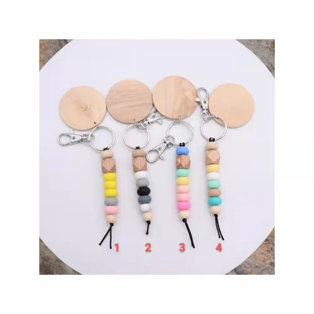 Decorative Wooden Beaded Keychain Stornfield