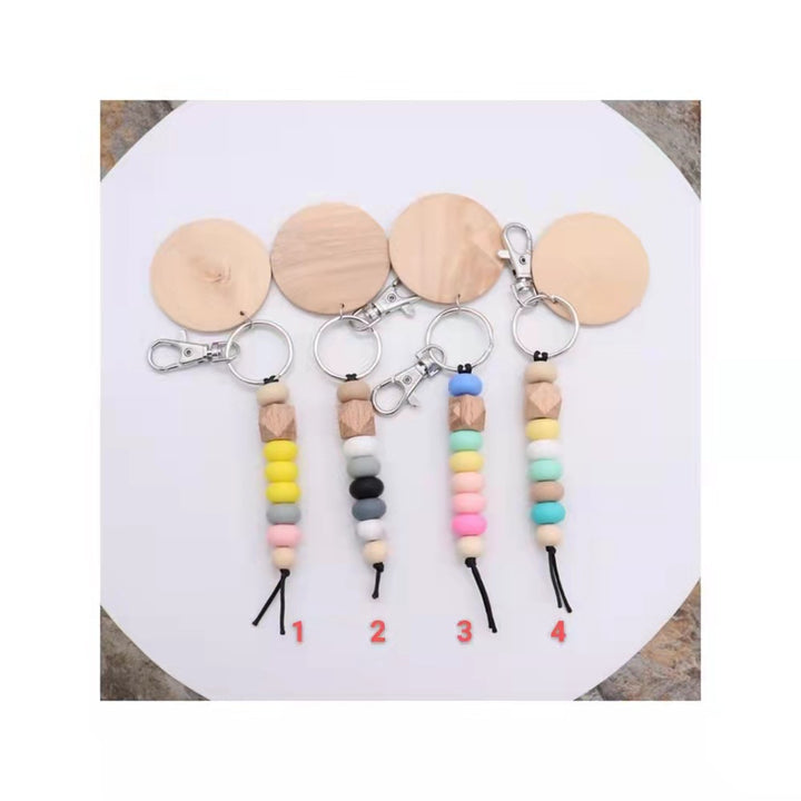 Decorative Wooden Beaded Keychain Stornfield