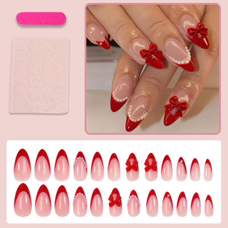 Nail art set with high-quality ribbon and pearl design Stornfield
