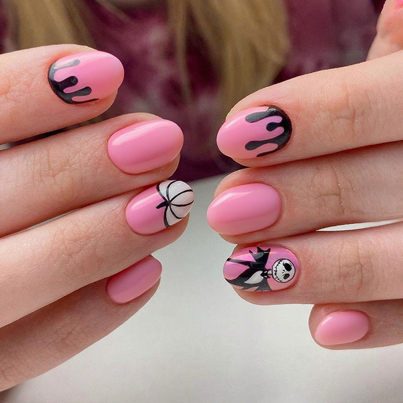 Artificial nail set with unique Halloween designs Stornfield