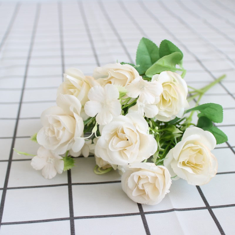 Realistic Floral Bouquet with Lifelike Roses