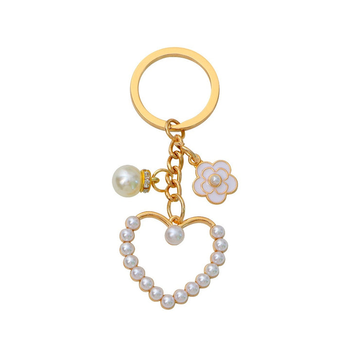 Keychain with heart and flower motif Stornfield