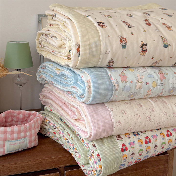 Women’s children's duvet with playful doll pattern Stornfield