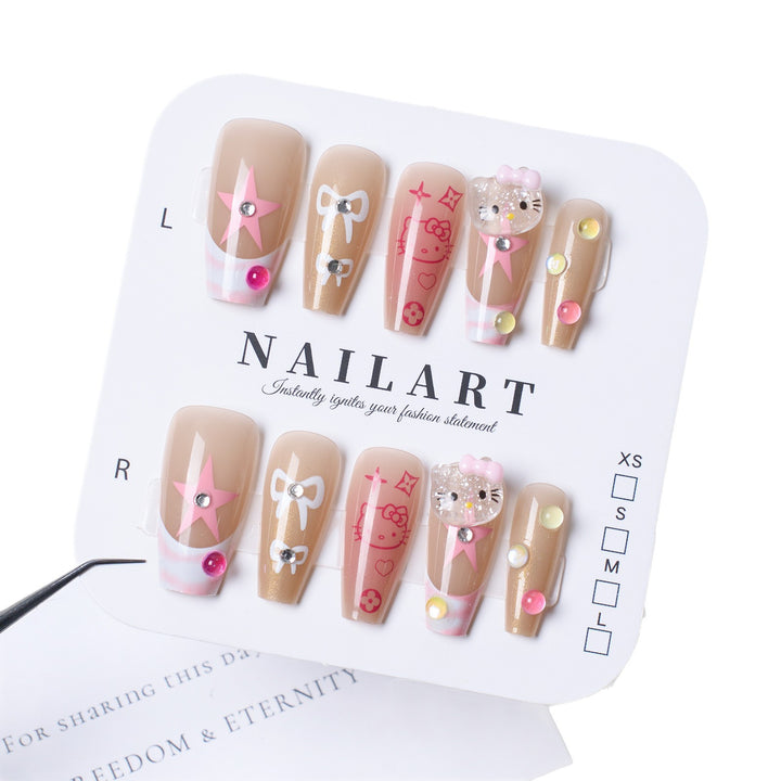 Playful Themed Press-On Nail Collection Stornfield