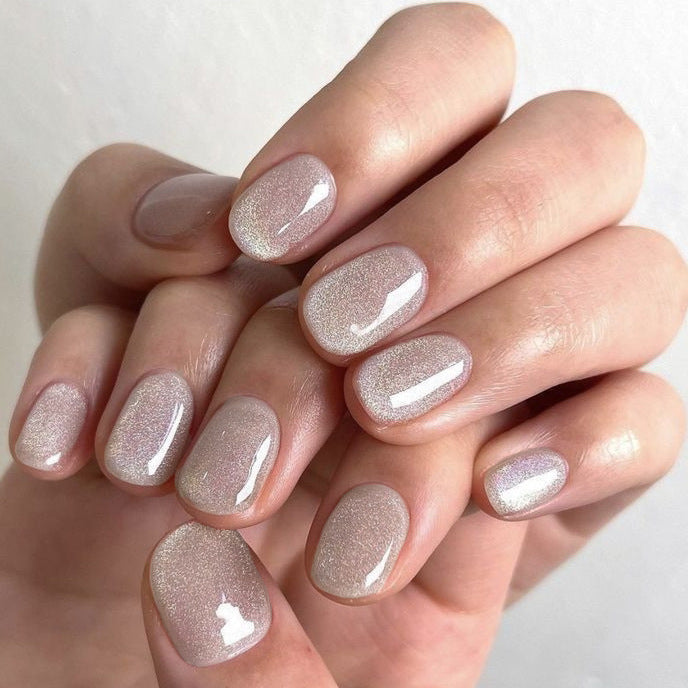 Premium Shimmer Press-On Nail Set Stornfield