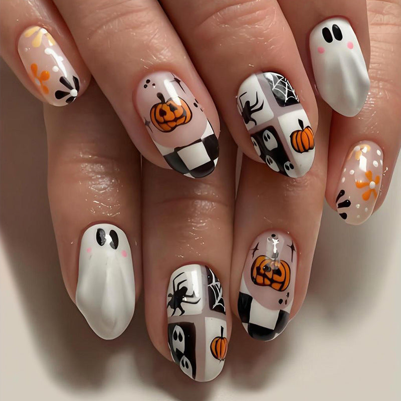 Artificial nail set with seasonal Halloween motifs Stornfield