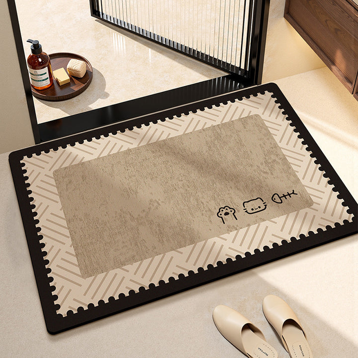 Cute Cat-Themed Kitchen Area Mat