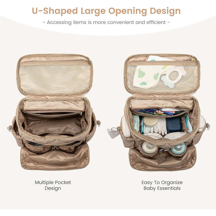 Fashionable Padded Backpack with Removable Cosmetic Organizer Stornfield