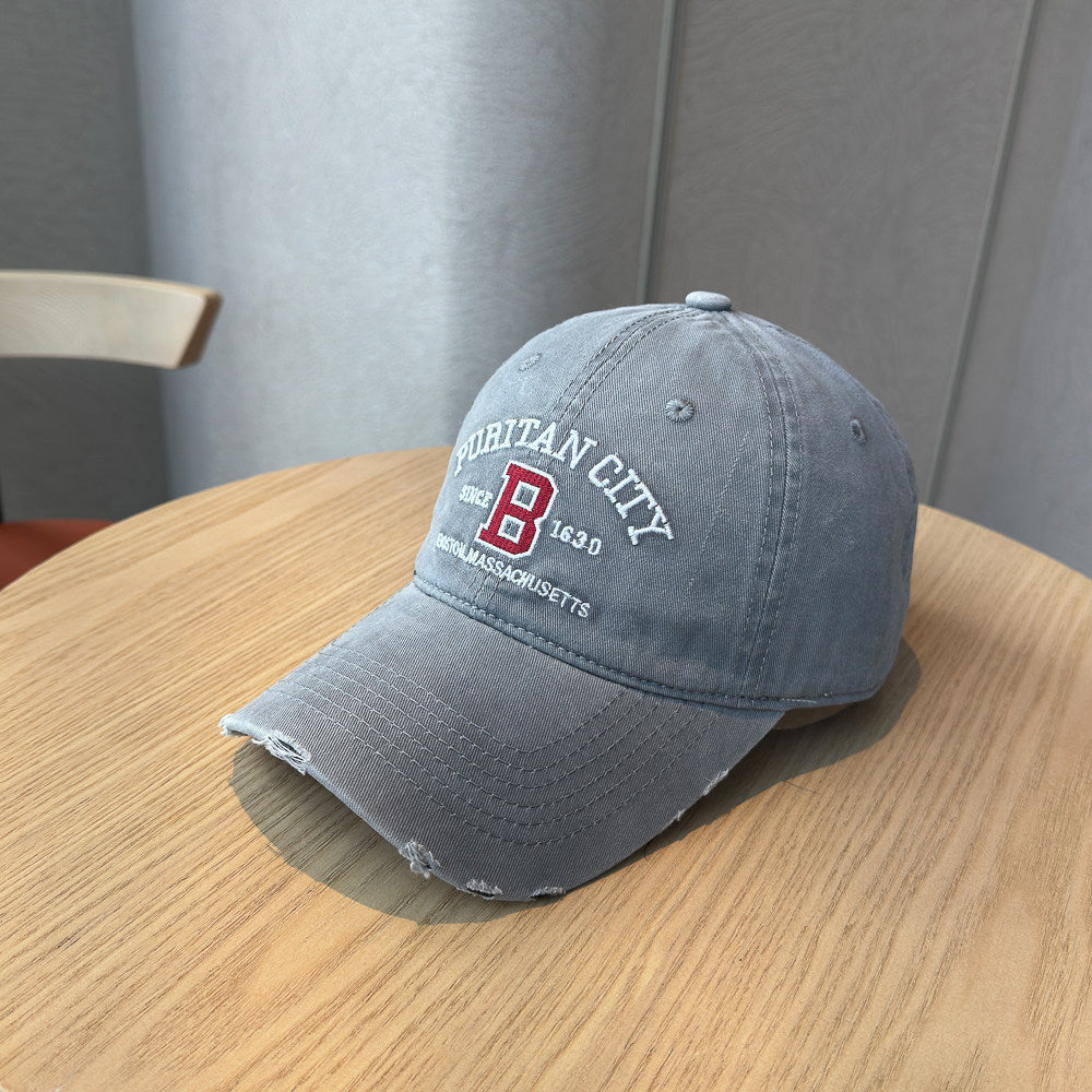 Men's Distressed Cotton Baseball Cap Stornfield 1784270269