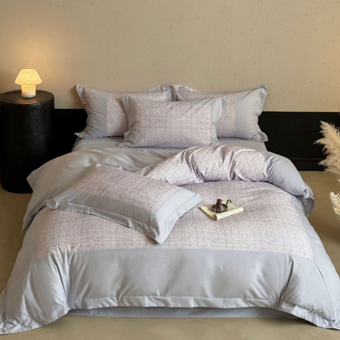 Luxury Cotton-Blend Duvet Cover and Pillowcase Bedding Set