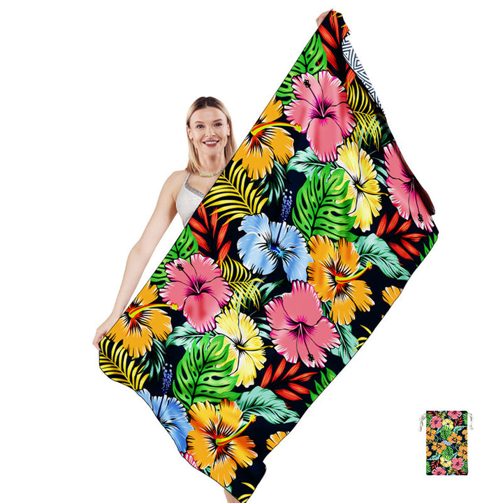 Multifunctional beach towel in creative mandala design Stornfield