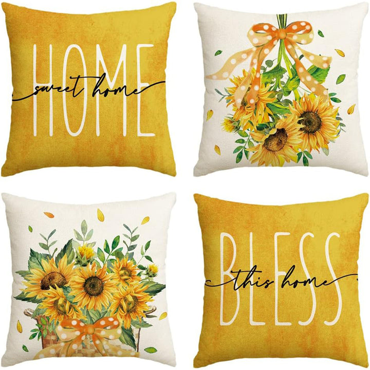 Women’s pillowcases with cheerful sunflower design Stornfield