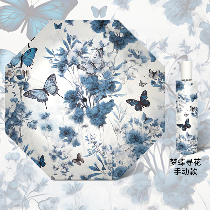 Ladies elegant umbrella with floral design Stornfield