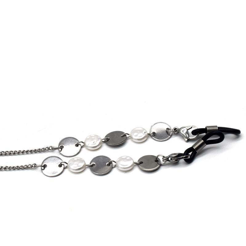 Elegant Metallic Chain Eyewear Holder Stornfield