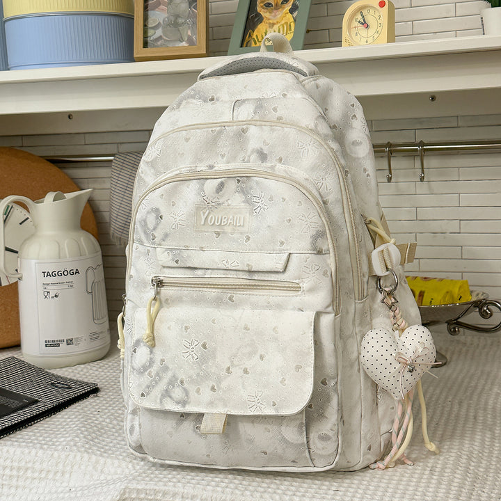 Charming Floral Print Backpack Stornfield