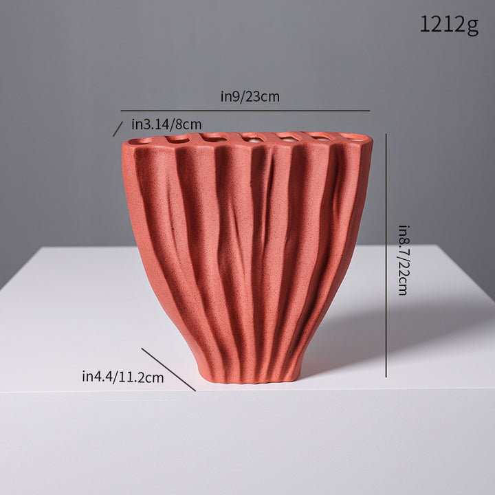 Sculptural Textured Ceramic Vase Stornfeild