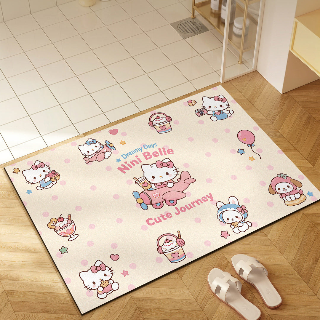 Cute Cartoon-Themed Welcome Mat